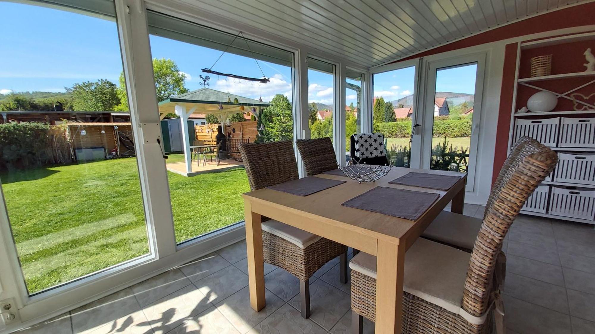 Ferienhaus Zur Lehns Mit Garten Am Harz Ilsenburg Esterno foto